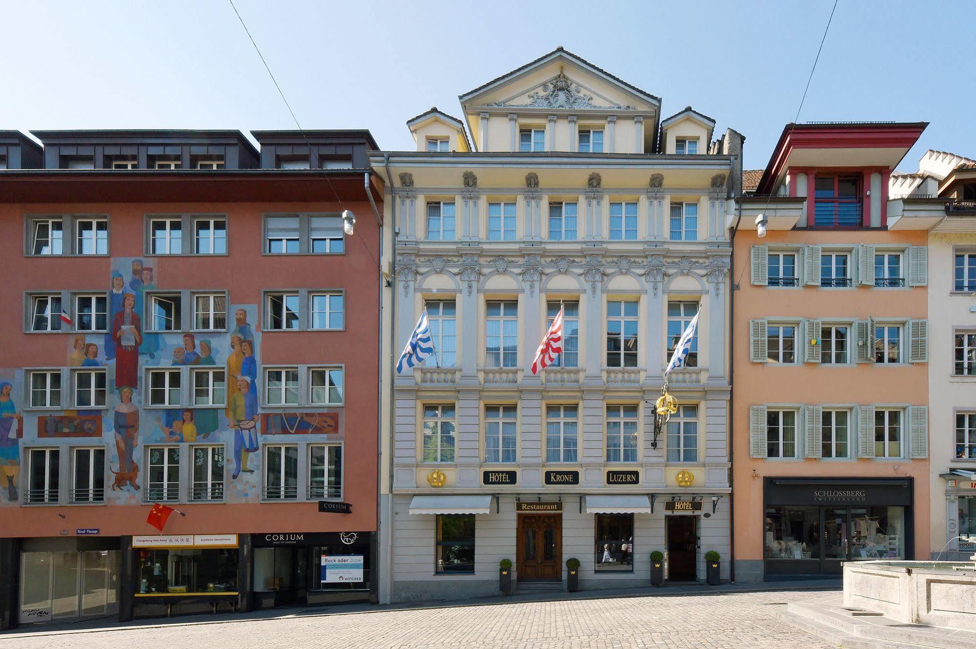 โรงแรมอัลต์สตัดท์ โครเนอ Lucerne ภายนอก รูปภาพ